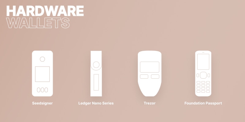 Examples of hardware wallets